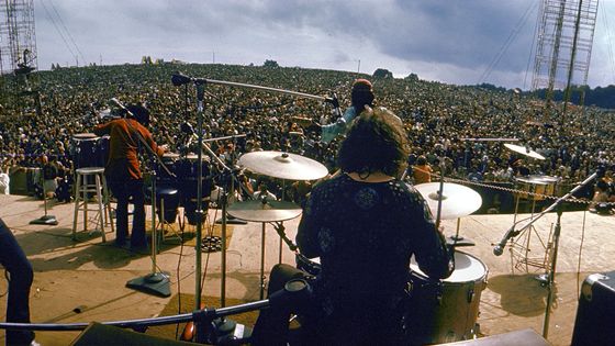 Concert de Carlos Santana au festival de Woodstock en 1969 ©Getty - Bill Eppridge