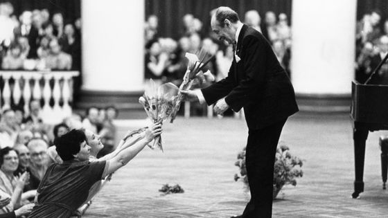 Vladimir Horowitz à Leningrad en mai 1986 ©Getty - Sovfoto / Universal Images Group