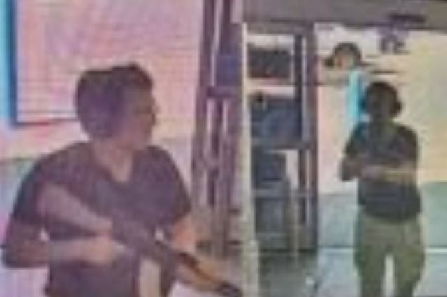 Capture d'écran du tireur dans le supermarché d'El Paso extrait des caméras de vidéo surveillance