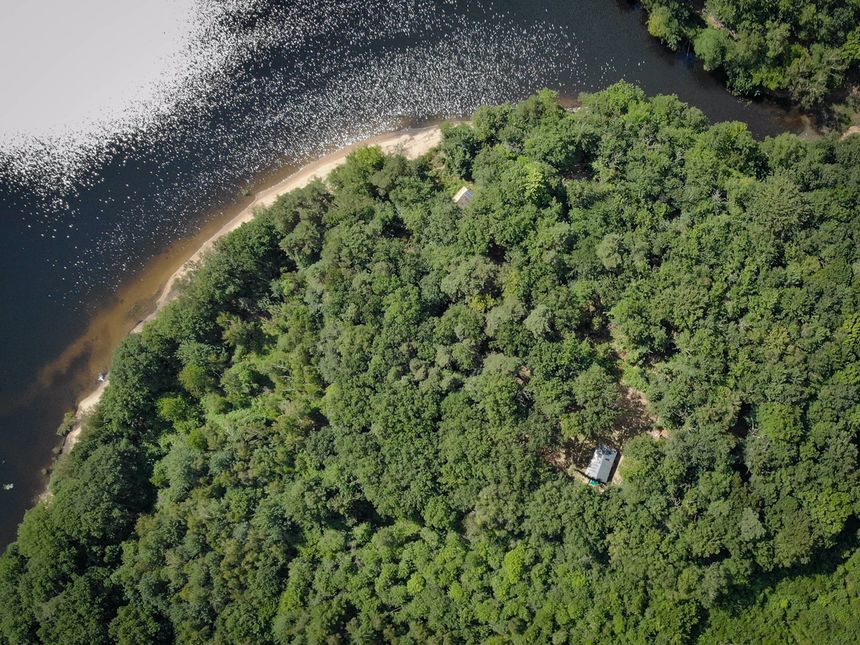 Le chalet vu du ciel