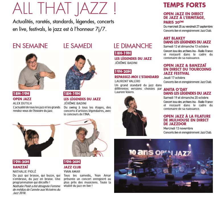 France Musique saison 2019/2020 : tout le jazz