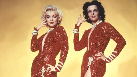 Marilyn Monroe et Jane Russel sur le tournage de Gentlemen Prefer Blondes ©Getty - Sunset Boulevard/Corbis