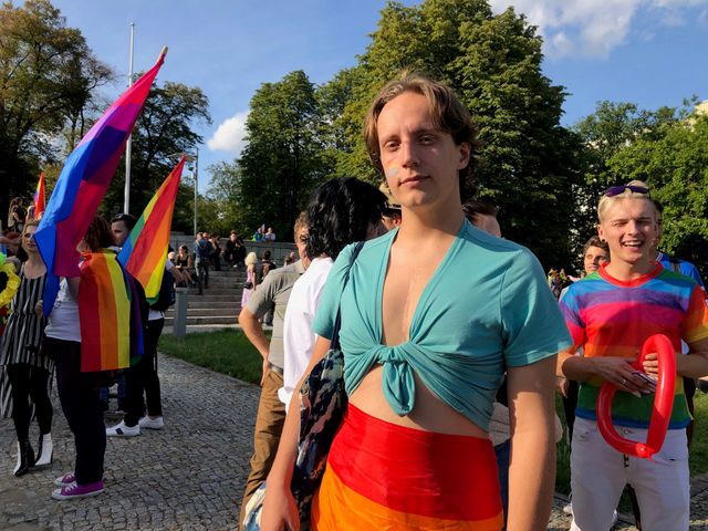 Marek, un des manifestants de la Pride de Szczecin