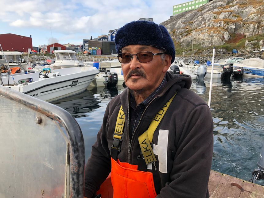 Johannes dit Akappiaq, pêcheur Groenlandais de 71 ans