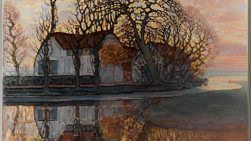 Piet MONDRIAN, Ferme près de Duivendrecht, 1916. Huile sur toile, 85,5 x 108,5 cm