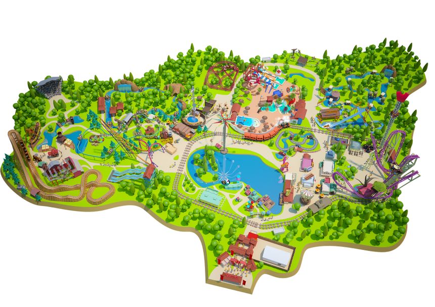 Plan du parc Walibi Rhône-Alpes!