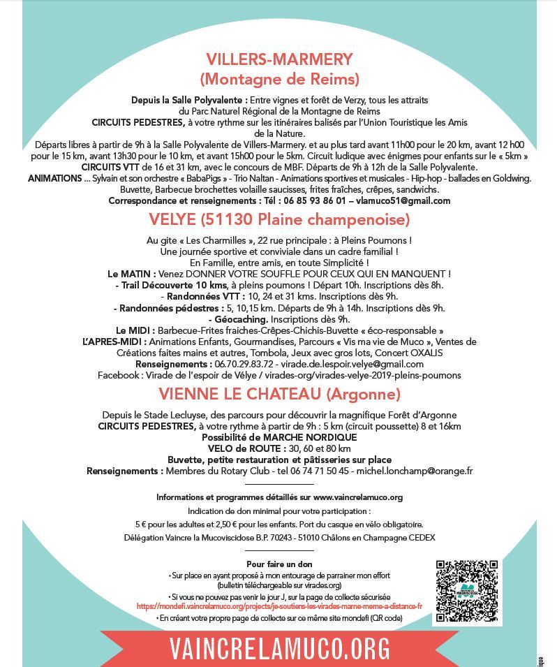 Virades de l'espoir 2019