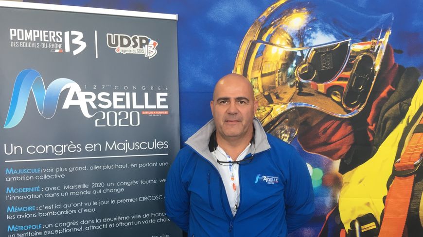 Le capitaine Bernard Schifano, président de l'Union départementale des sapeurs-pompiers des Bouches-du-Rhône