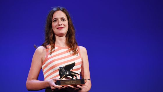 Céline Devaux au Festival de Venise en septembre 2019 où elle recevait un prix pour "Gros chagrin" ©Getty - Ian Gavan