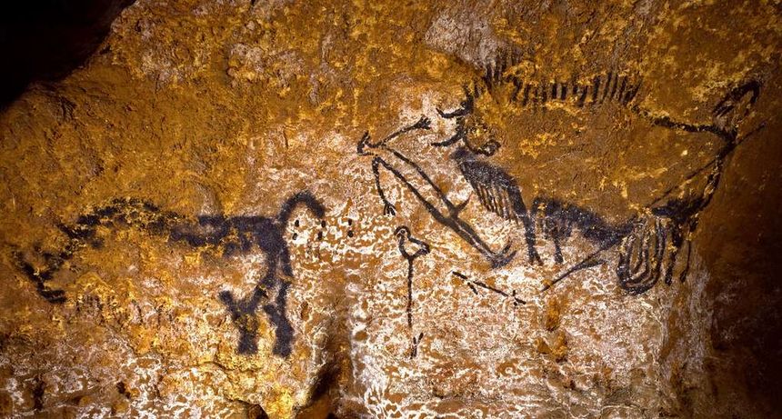 Le puits de la grotte de Lascaux