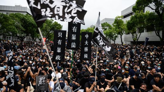 A l’Université chinoise de Hong Kong, 2 septembre 2019 ©AFP