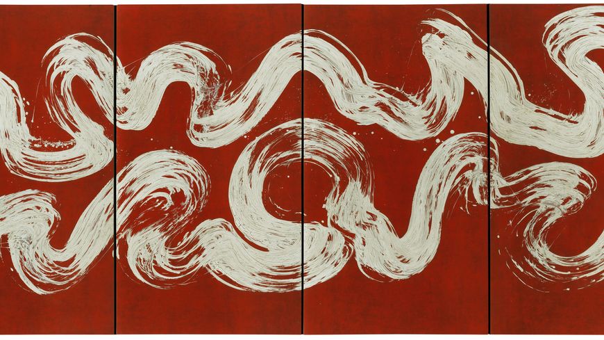 Margareta I. La pensée labyrinthique. D'après le Portrait de Margareta de Jan van Eyck (1436) (détail), 2011 Acrylique et technique mixte sur toile. Collection particulière