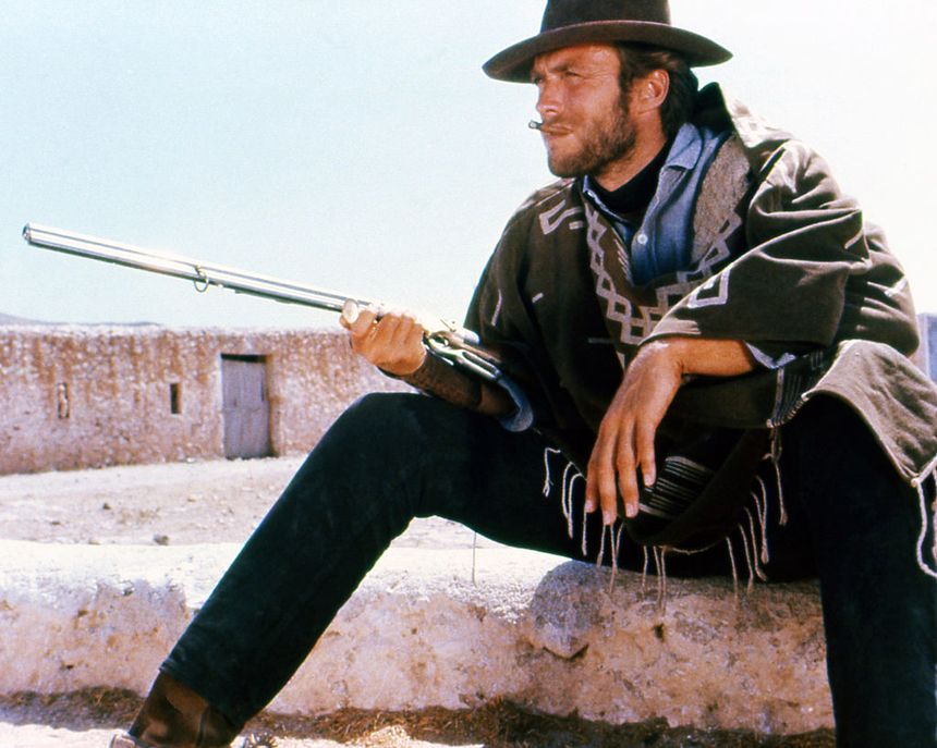 Clint Eastwood dans "Pour une poignée de dollars", Espagne, 1964