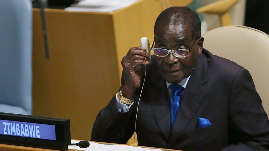 Robert Mugabe en septembre 2015 à l'Assemblée générale des Nations unies