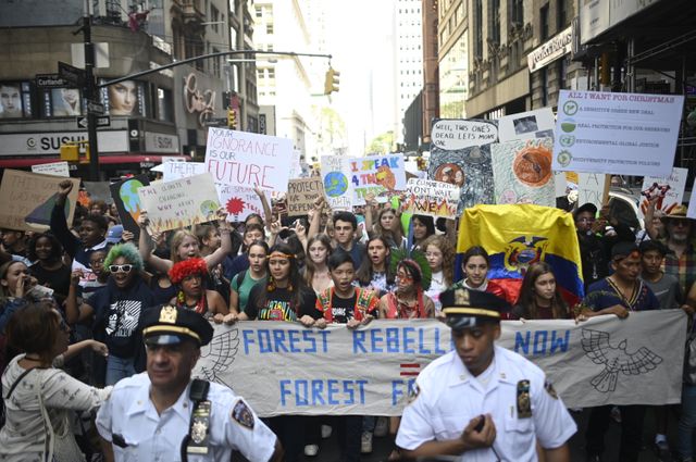 Les New-Yorkais sont descendus nombreux dans les rues pour protester