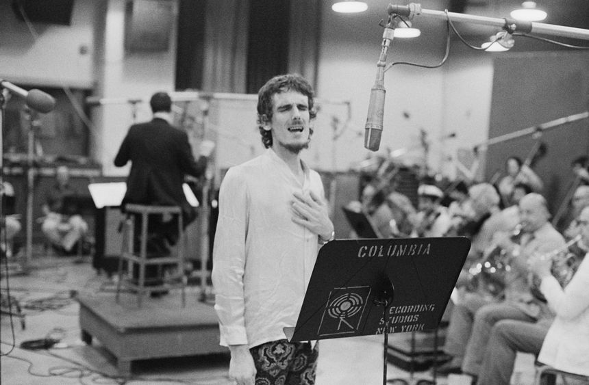Luis Alberto Spinetta aux Columbia Recording Studios de New York en juillet1979.