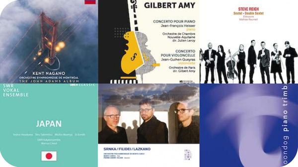 Actualité CD de la création : Gilbert Amy, John Adams, Steve Reich, Michio Mamiya, Moondog, Tōru Takemitsu