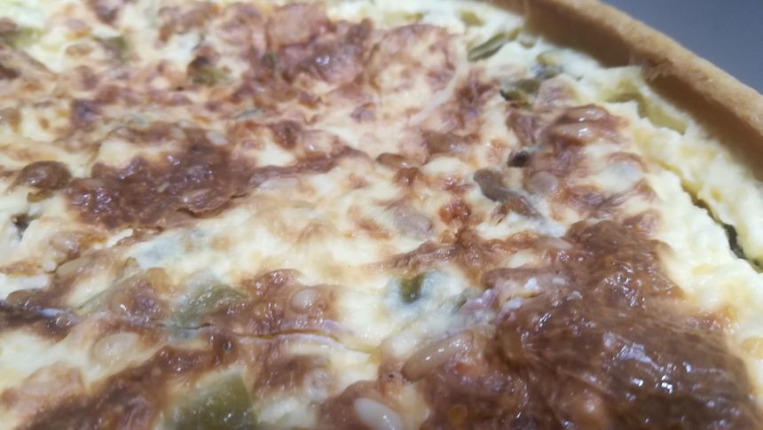 la quiche au confit de canard