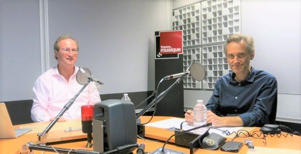 France Musique, studio 361... Christian Merlin & Philippe Venturini (g. à d.)