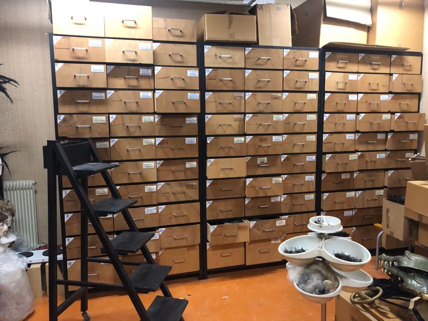 lieu de stockage de petits vêtements.