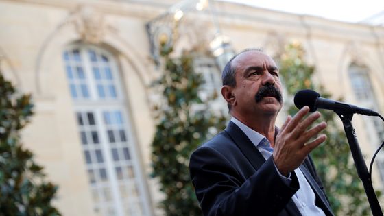 Philippe Martinez, secrétaire général de la CGT, à Matignon, le 6 septembre 2019 ©AFP - Thomas SAMSON