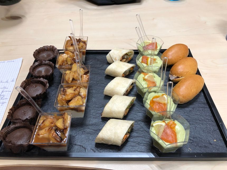 Le plateau repas concocté par Morgane (Aux toqués du Bocal)