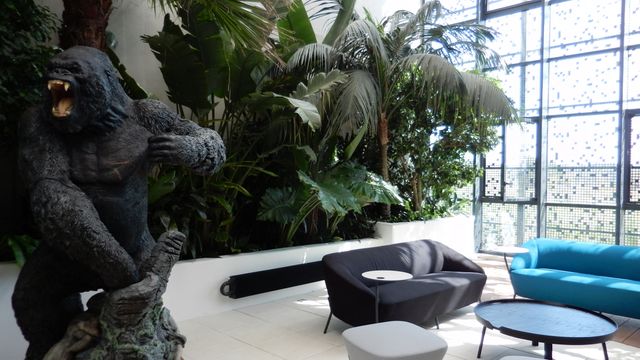 Le jardin d'hiver dans les nouveaux locaux d'Ubisoft Montpellier