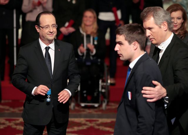 Le joueur de football français et médaillé d'argent des Jeux paralympiques de Londres 2012, David Labarre
