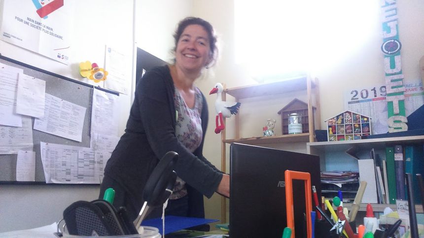Christelle Gaschy à son bureau