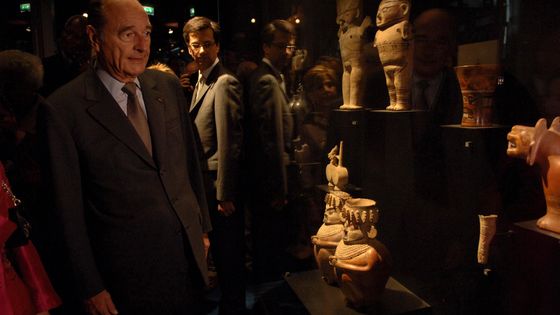 Jacques Chirac au Musée du Quai Branly en 2006 lors de l'inauguration ©Getty - Pool Interagences/Gamma-Rapho