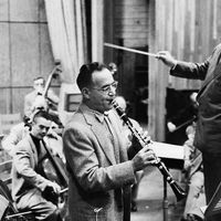 benny Goodman en répétition avec l'Orchestre symphonique de Boston dirigé par Charles Munch (1956) / « Domaine privé », Rolf Liebermann (prod. François Serrette / France Musique 1995)
