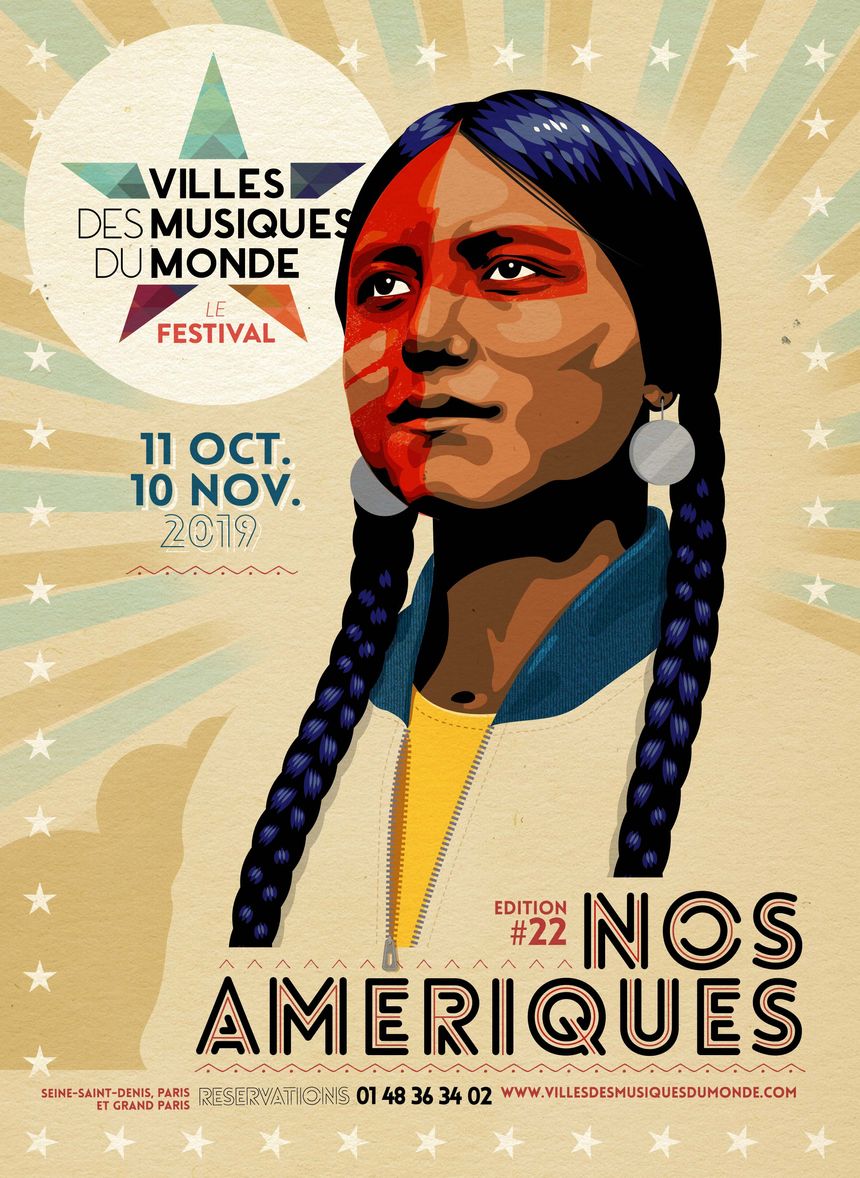 Affiche du Festival "Villes des musiques du monde" du 11 octobre au 10 novembre 2019