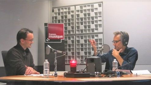 rance Musique, studio 361... Gilles Saint-Arroman, pianiste, musicologue & Le producteur Philippe Venturini (g. à d.)