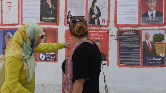 Pour ce deuxième scrutin présidentiel post-printemps arabe, un grand nombre d'électeurs tunisiens sont partagés entre cynisme et désillusion. ©AFP - FETHI BELAID
