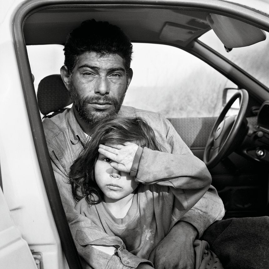 Portrait de Johny, photographie extraite de Mathieu Pernot, Les Gorgan 1995-2015 (Éditions Xavier Barral, 2017)