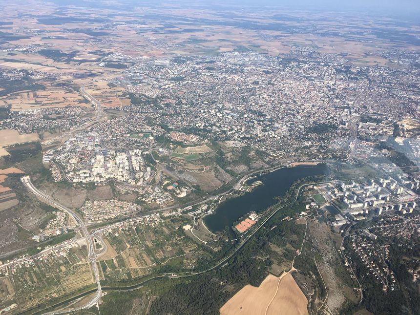 Le lac Kir vu du ciel