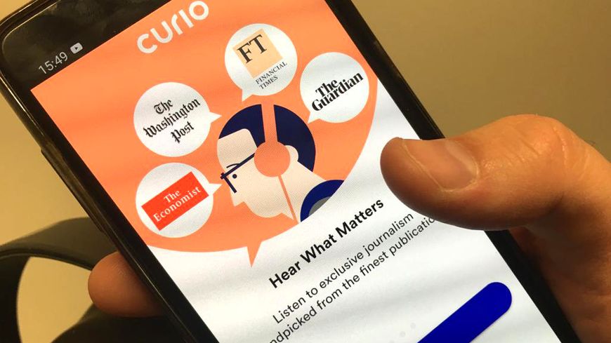 Curio transforme les articles écrits en articles "lus"