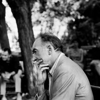 Jean Vilar, directeur du Festival d'Avignon, photographié à Avignon, le 29 juillet 1967.