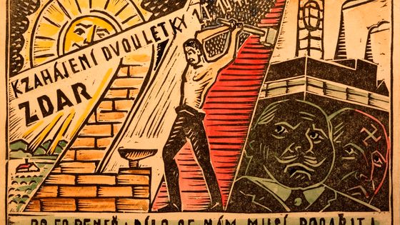 Carte postale de propagande tchèque (1947) ©Getty - Michael Nicholson / Contributeur