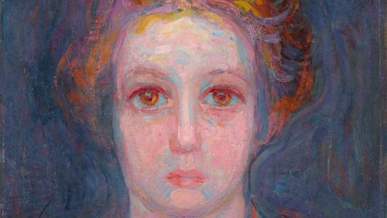 Piet MONDRIAN, Portrait of a Girl in Red, 1908 Huile sur toile sur panneau, 49 x 41,5 cm - © Gemeentemuseum Den Haag