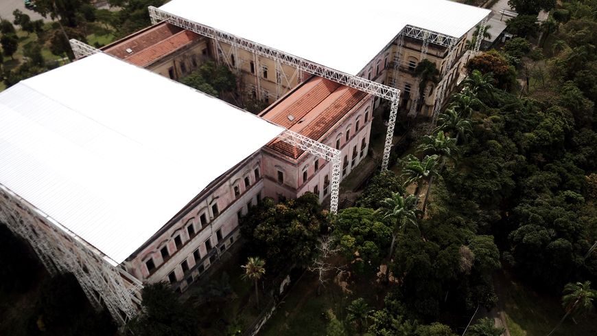 Vue aérienne du bâtiment réalisée le 28 août 2019