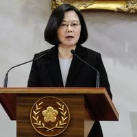 La Présidente taïwanaise Tsai Ing-wen, le 2 janvier à Taipei.