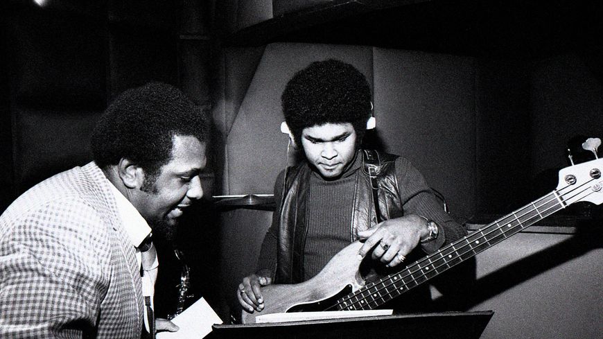 Buddy terry et Wilbur Bascomb en sesion pour Mainstream Records / DR