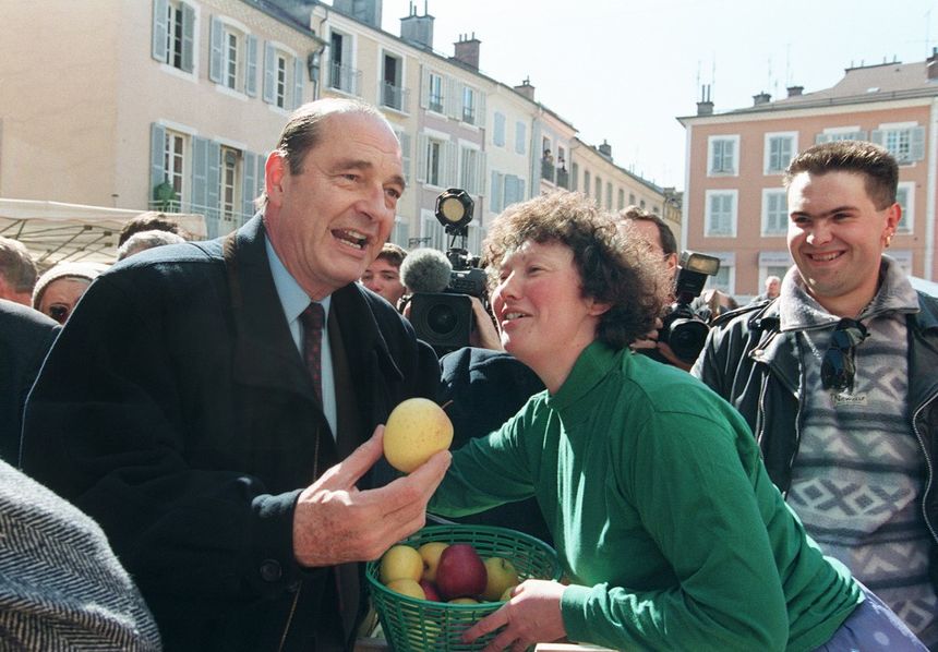 Jacques Chirac en 1995, pendant la campagne présidentielle