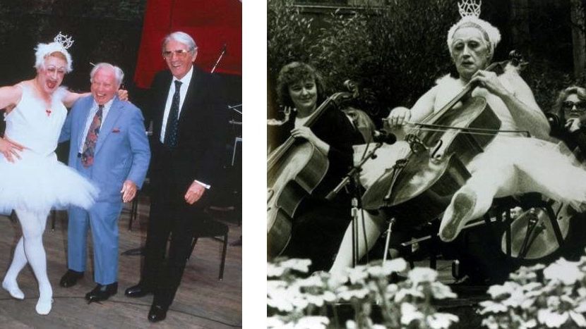 Mstislav Rostropovitch, Isaac Stern et Gregory Peck (1990)