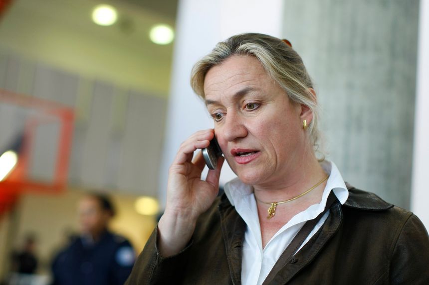 Irène Frachon au tribunal de Nanterre lors du premier procès pénal.