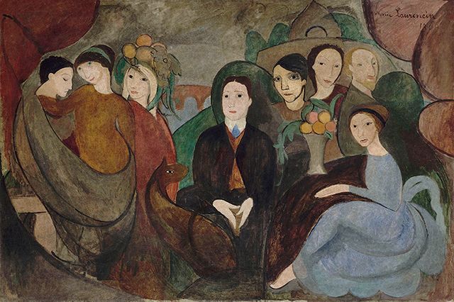 Marie Laurencin - Apollinaire et ses amis Centre Pompidou MNAM CCI / Adagp