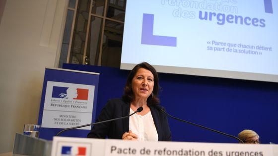 Agnès Buzyn a décliné un plan en 12 mesures, et promis 754 millions d'euros sur trois ans ©AFP - ERIC FEFERBERG