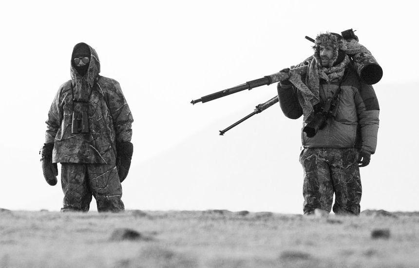 Sylvain Tesson et Vincent Munier au Tibet
