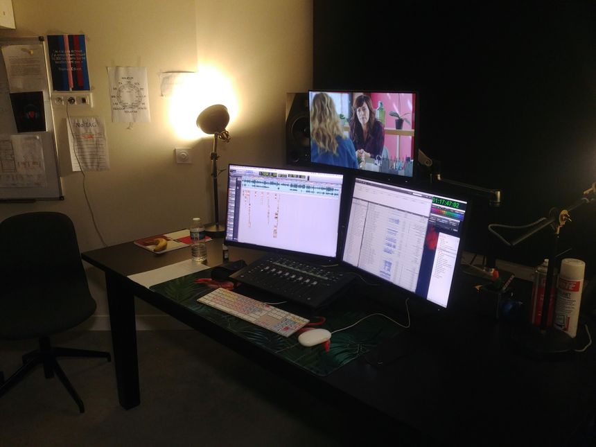 Le poste dédié au montage de la musique